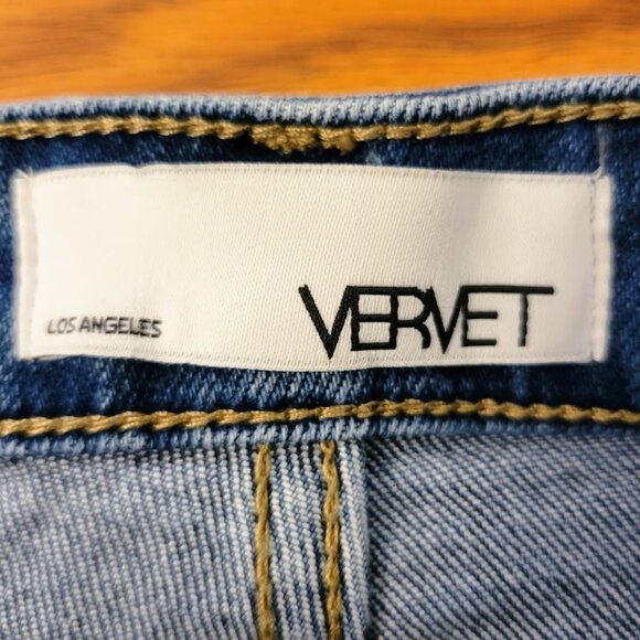 Vervet Rebecca High Rise Button Shorties, Size XS - Picture 4 of 9